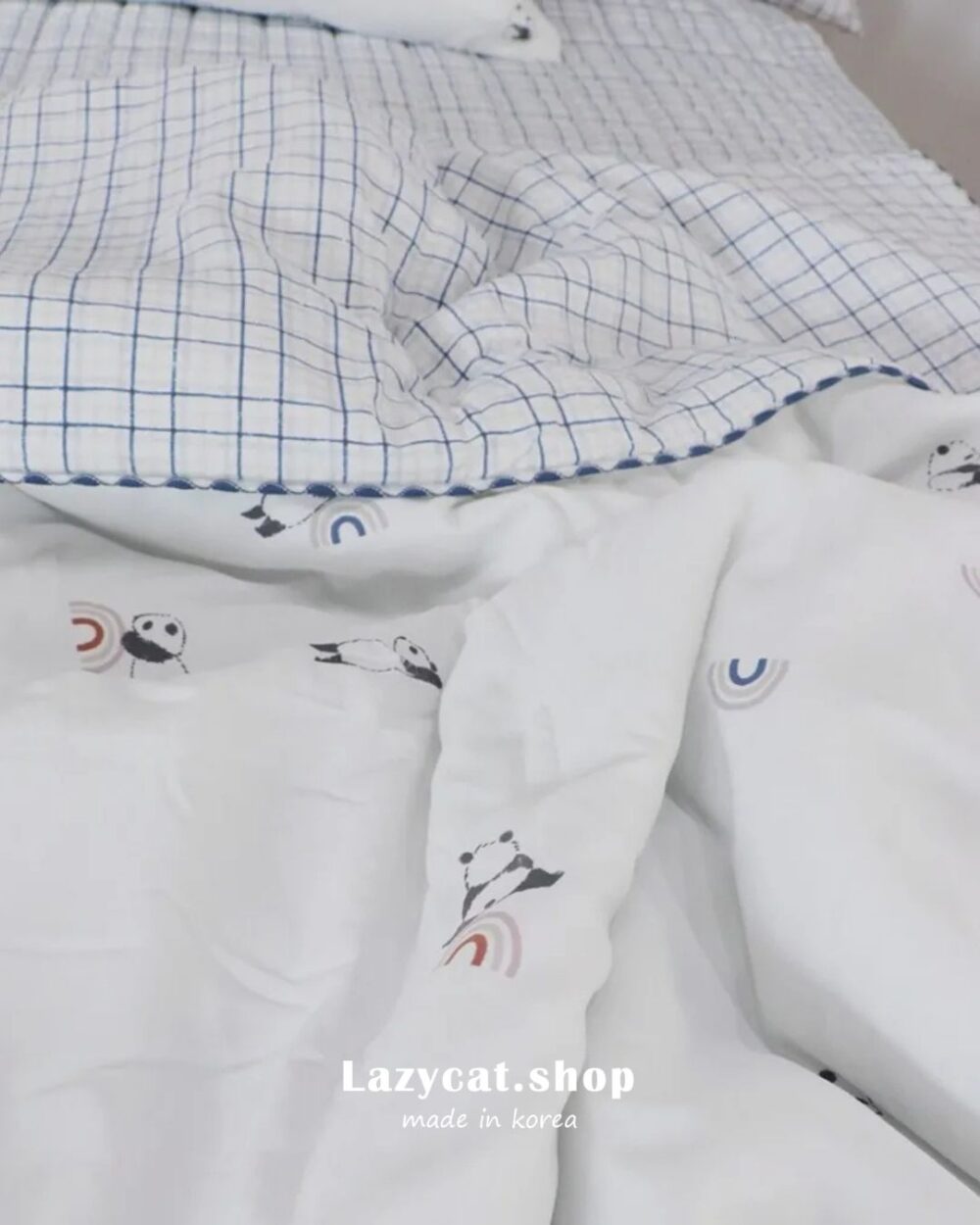 28 (預購)【韓國涼被】正韓🇰🇷彩虹小熊貓🧊涼被