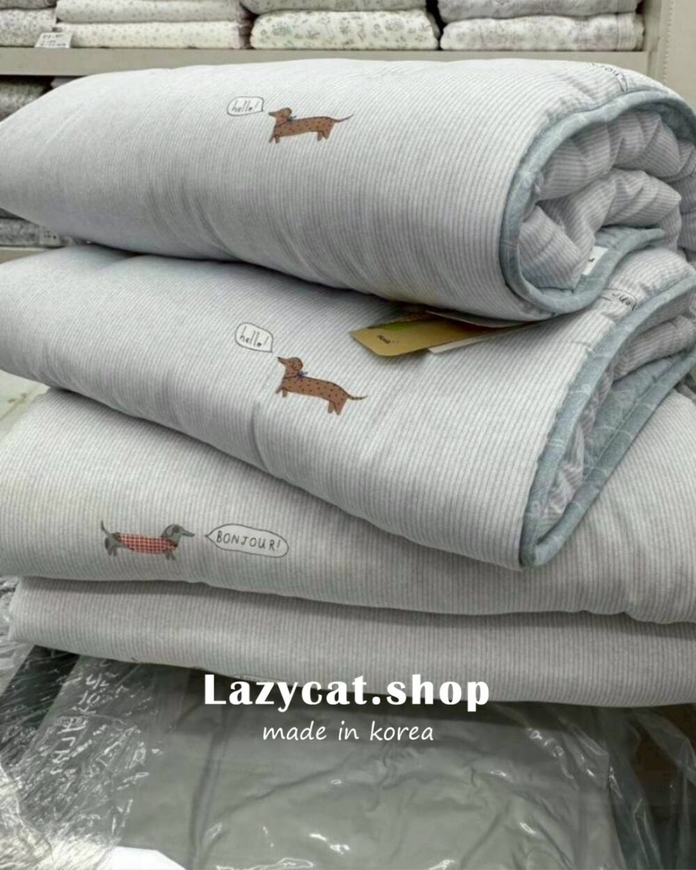 42 (預購)【韓國四季被】正韓🇰🇷Bonjour臘腸狗 薄款/厚款四季被