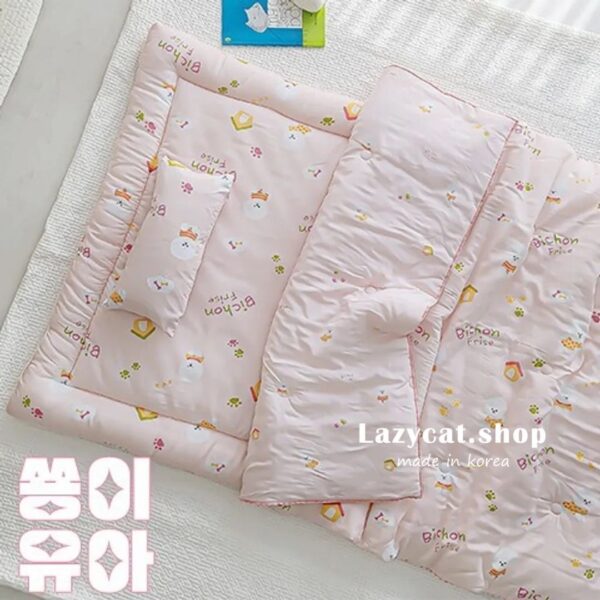 LINE_NOTE_260207_19 (預購)【兒童睡袋】正韓🇰🇷棉被家 比熊小窩兒童睡袋 5件組