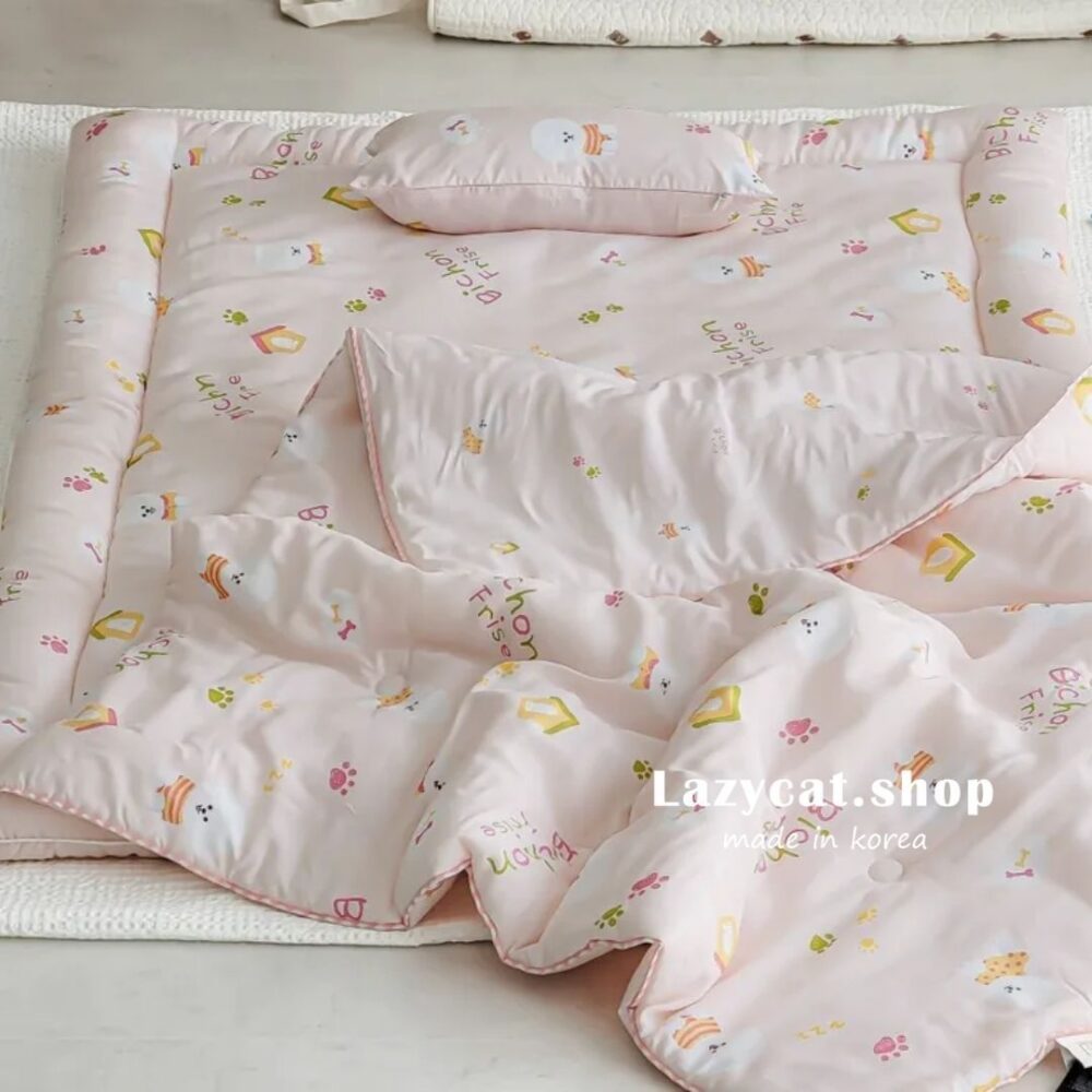 LINE_NOTE_260207_20 (預購)【兒童睡袋】正韓🇰🇷棉被家 比熊小窩兒童睡袋 5件組