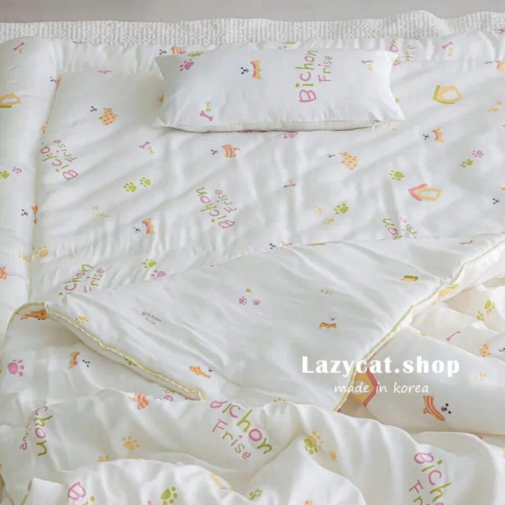 LINE_NOTE_260207_22 (預購)【兒童睡袋】正韓🇰🇷棉被家 比熊小窩兒童睡袋 5件組