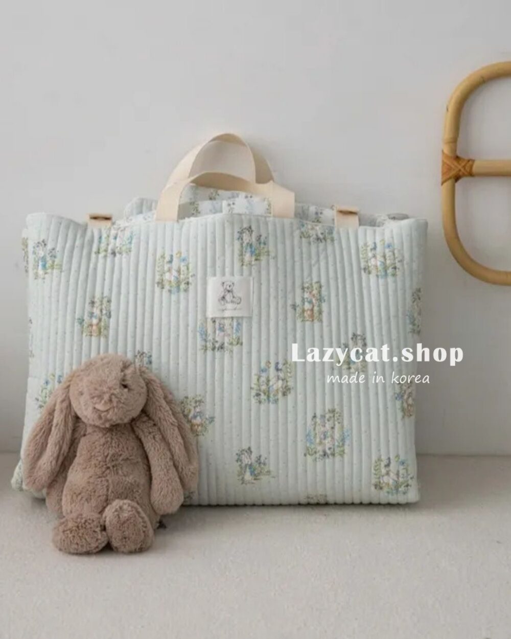 LINE_NOTE_260207_38 (預購)【兒童睡袋】正韓🇰🇷棉被家 碎花小兔子兒童睡袋 4件組