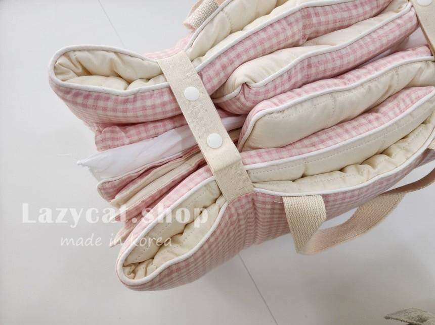 LINE_NOTE_260207_48 (預購)【兒童睡袋】正韓🇰🇷TD家清新小格子 純棉兒童睡袋4件組