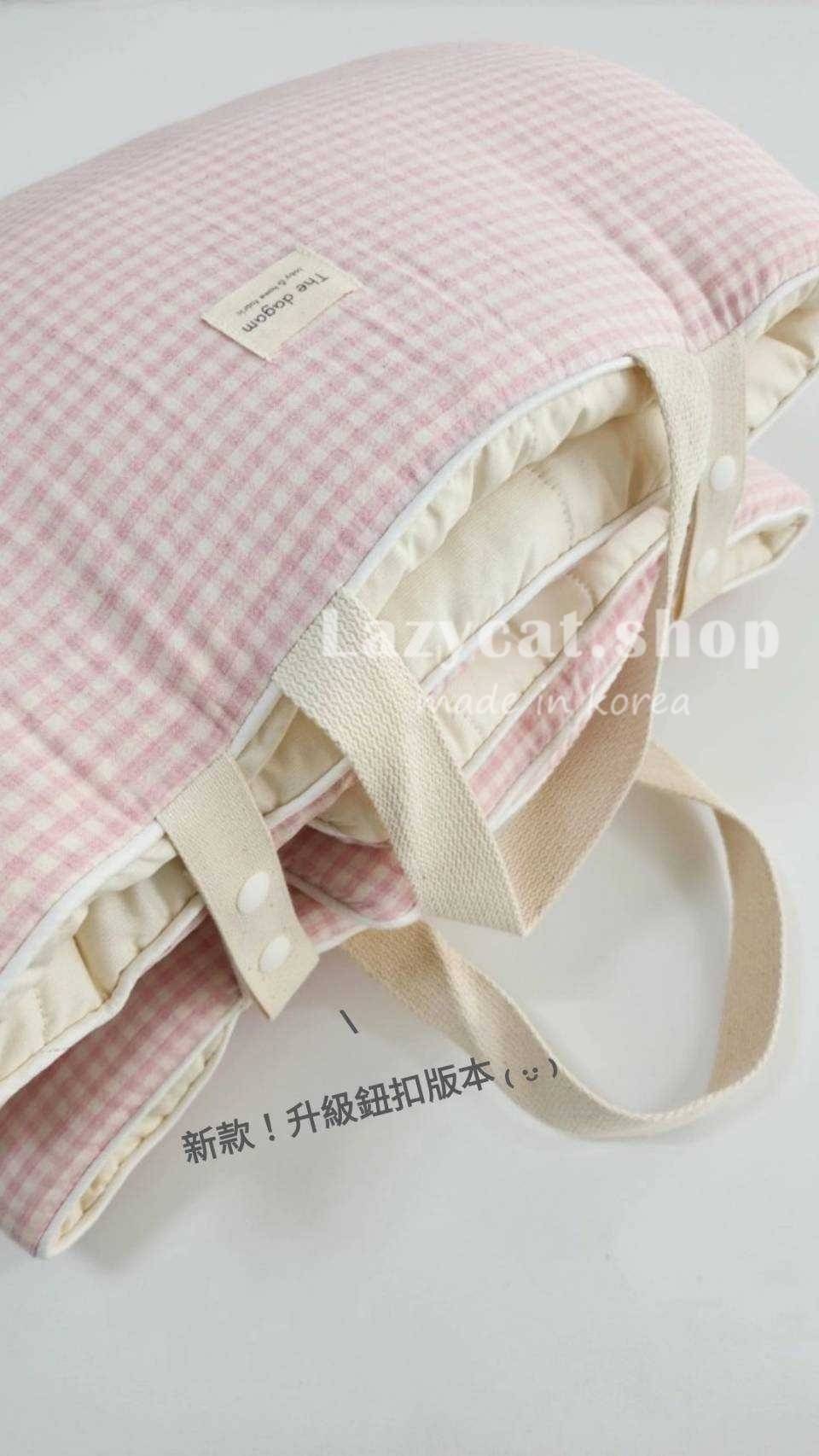 LINE_NOTE_260207_49 (預購)【兒童睡袋】正韓🇰🇷TD家清新小格子 純棉兒童睡袋4件組