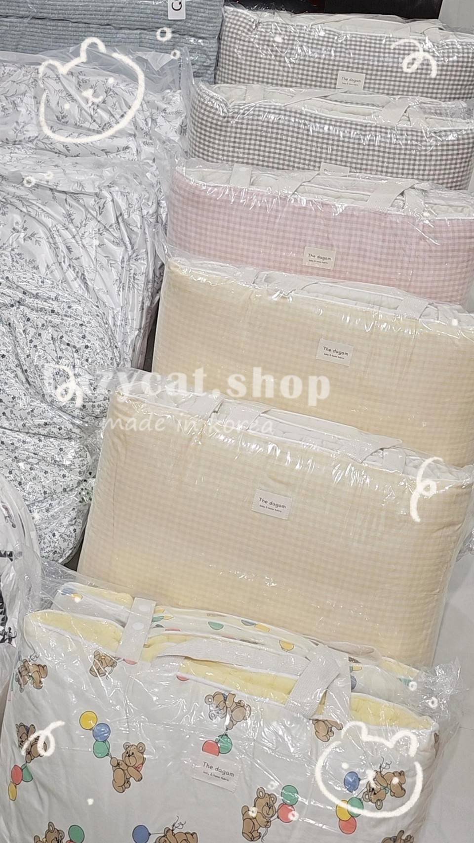 LINE_NOTE_260207_60 (預購)【兒童睡袋】正韓🇰🇷TD家清新小格子 純棉兒童睡袋4件組