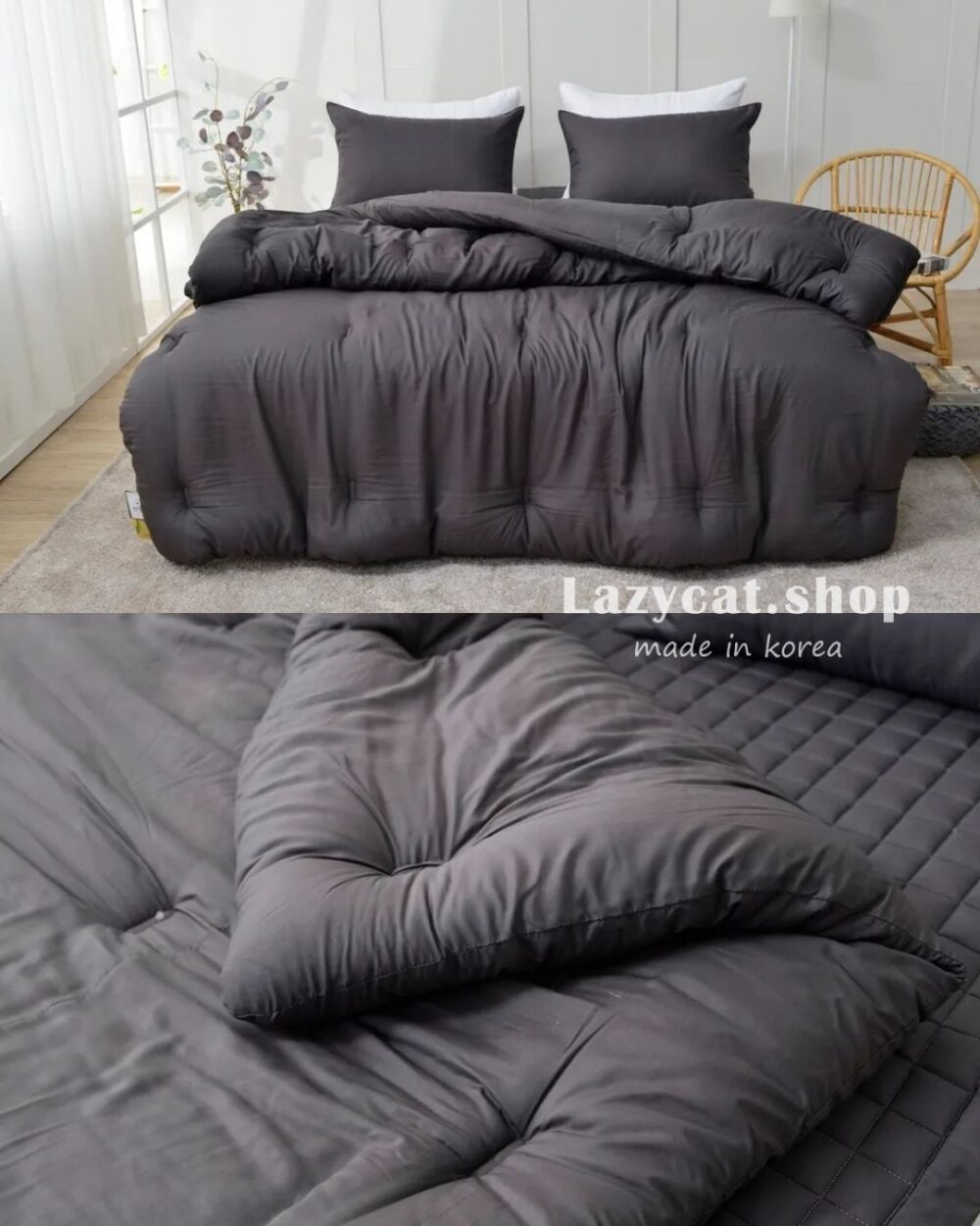LINE_NOTE_260212_10 (預購)【韓國四季被】正韓🇰🇷無印素色百搭 厚款四季被🩶