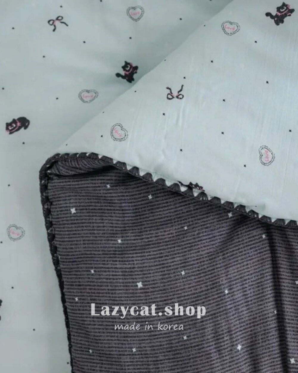 LINE_NOTE_260212_12 (預購)【韓國四季被】正韓🇰🇷活潑小黑貓 薄款四季被🐈⬛(只有單人)