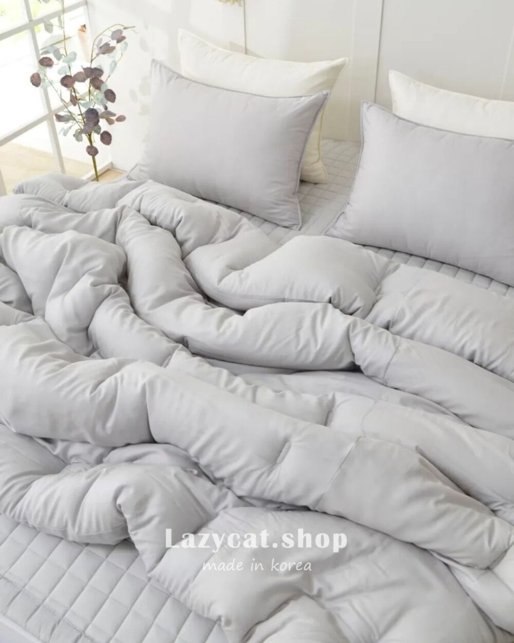 LINE_NOTE_260212_4 (預購)【韓國四季被】正韓🇰🇷無印素色百搭 厚款四季被🩶