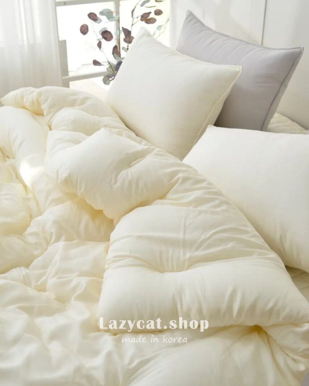 LINE_NOTE_260212_5 (預購)【韓國四季被】正韓🇰🇷無印素色百搭 厚款四季被🩶