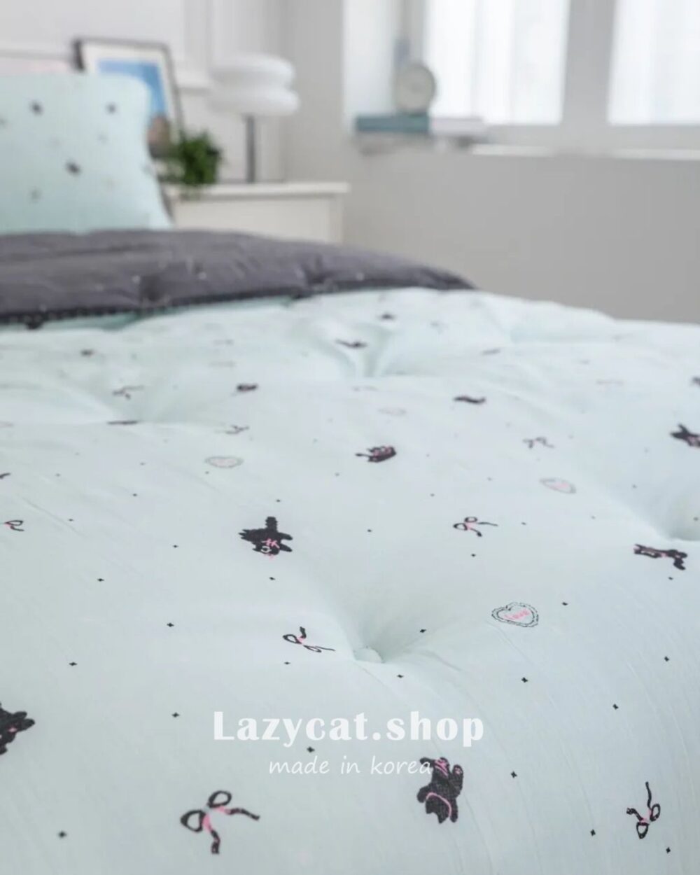 LINE_NOTE_260212_7 (預購)【韓國四季被】正韓🇰🇷活潑小黑貓 薄款四季被🐈⬛(只有單人)