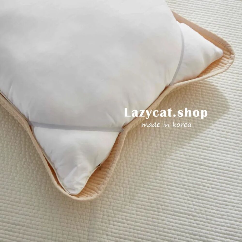 LINE_NOTE_260215_50 (預購)【韓國保潔墊】正韓🇰🇷韓國素色100%有機純棉 枕頭保潔墊(6色)