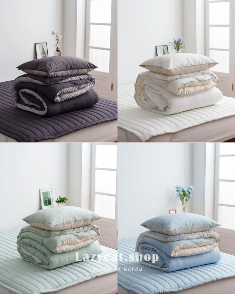 LINE_NOTE_260215_7 (預購)【韓國四季被】正韓🇰🇷素面撞色天絲🩶厚款四季被