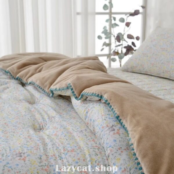 LINE_NOTE_260216_1 (預購)【韓國冬被】正韓🇰🇷碎花斑比森林🌡️雙材質冬被