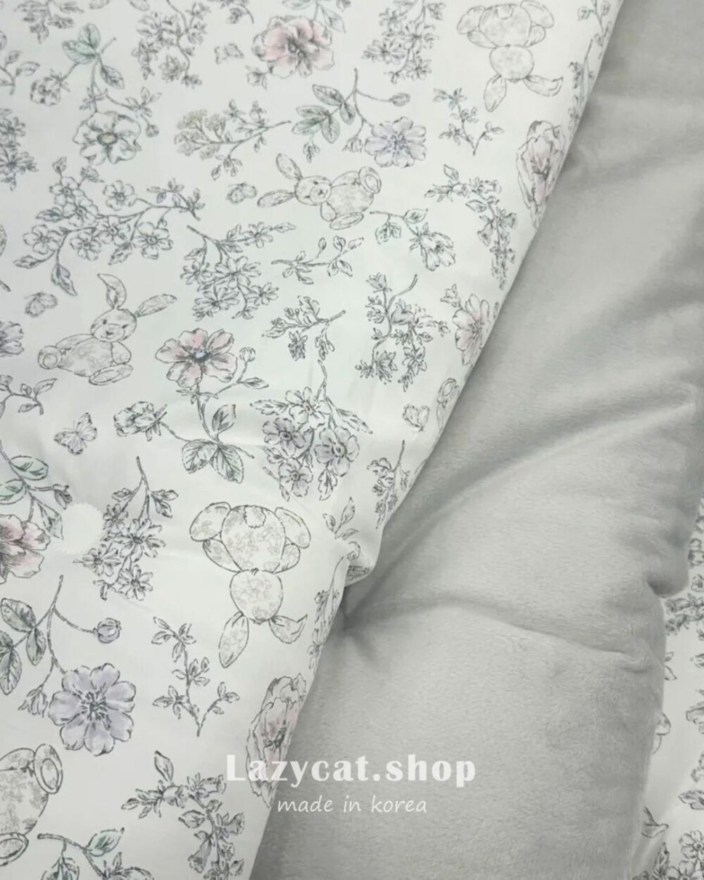 LINE_NOTE_260216_12 (預購)【韓國冬被】正韓🇰🇷花束兔兔 雙材質冬被🌡️