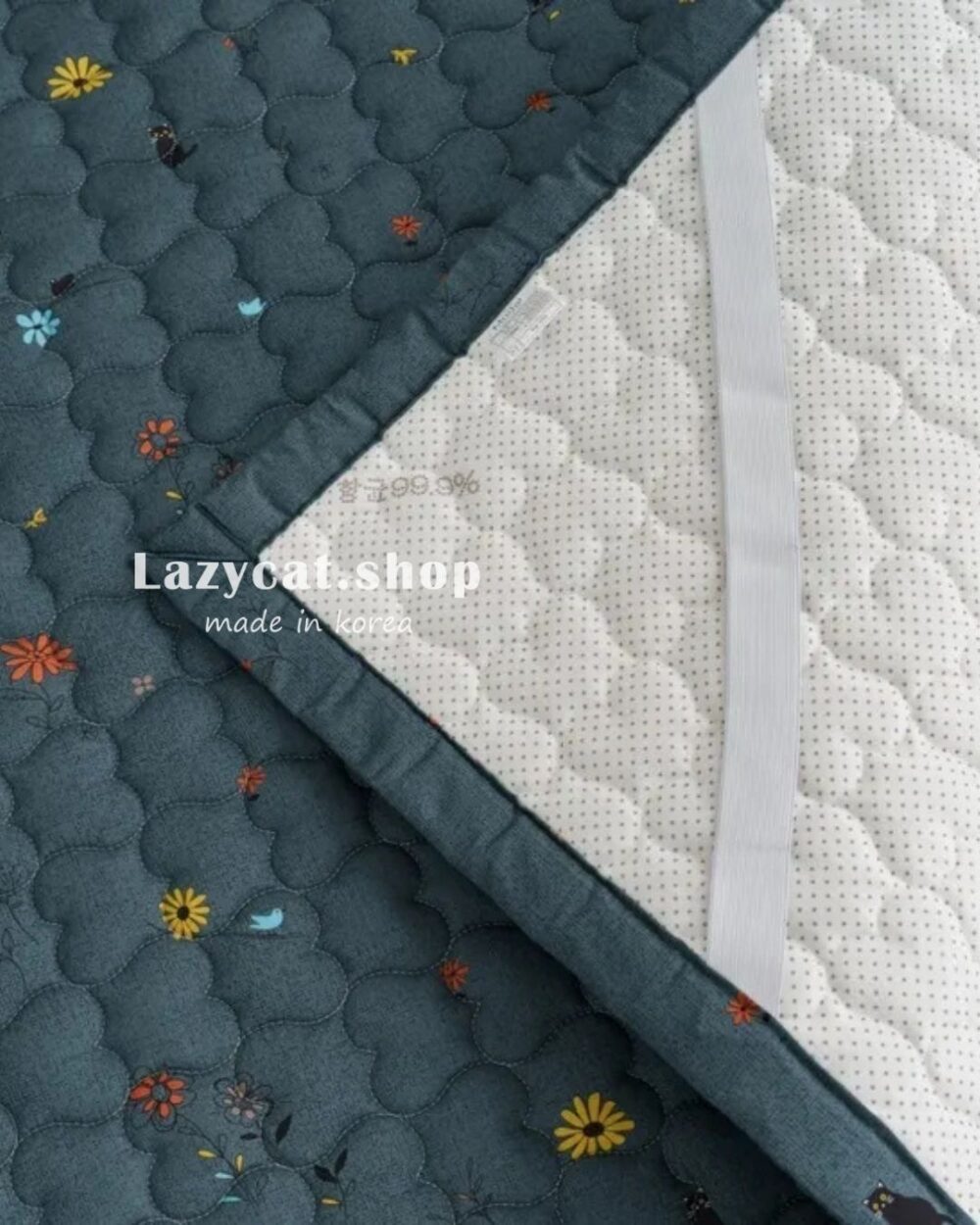 LINE_NOTE_260216_46 (預購)【韓國四季被】正韓🇰🇷花朵小黑貓 厚款四季被🐈⬛