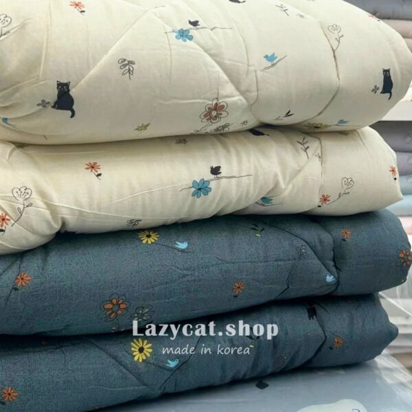 LINE_NOTE_260216_47 (預購)【韓國四季被】正韓🇰🇷花朵小黑貓 厚款四季被🐈⬛
