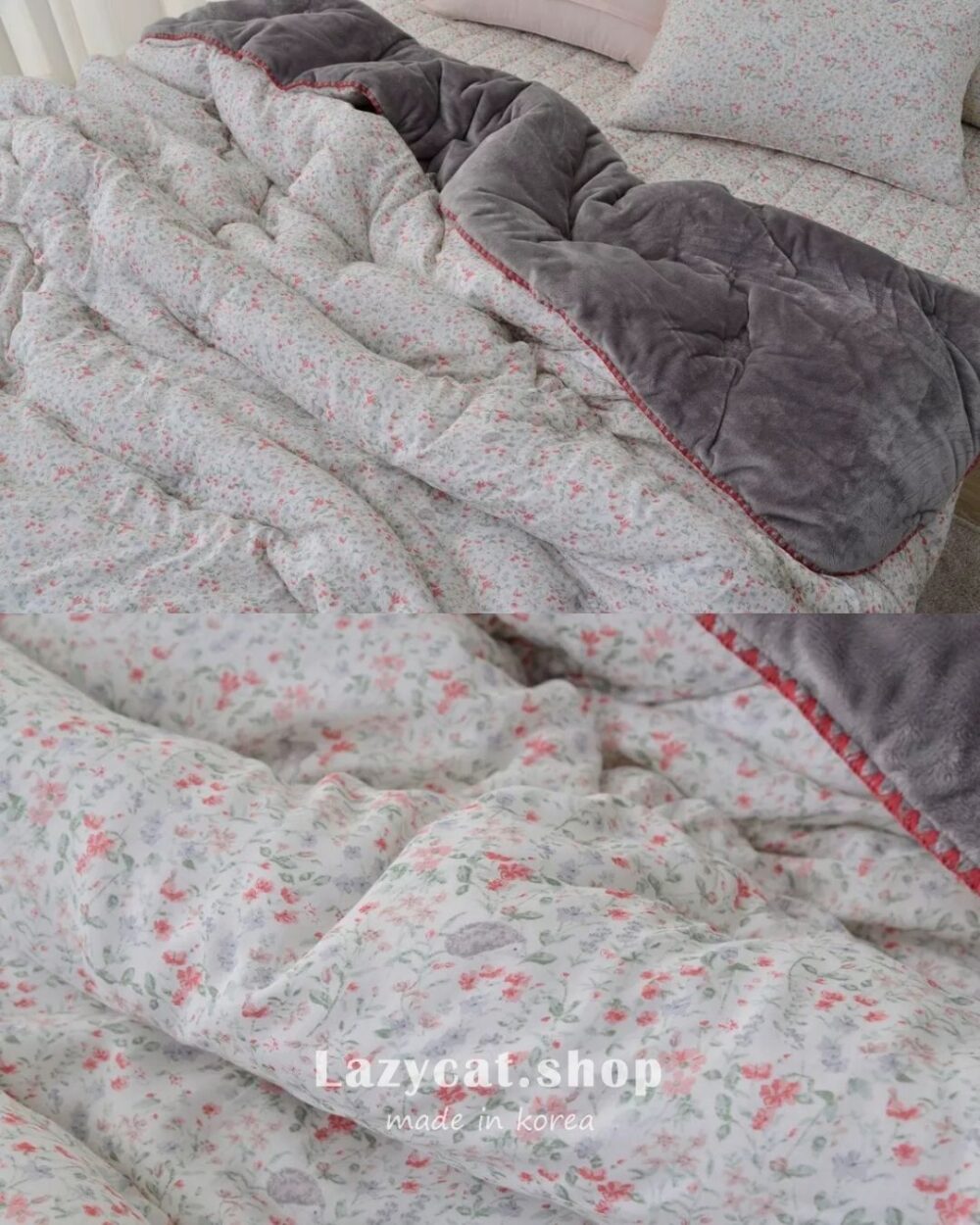 LINE_NOTE_260216_5 (預購)【韓國冬被】正韓🇰🇷碎花斑比森林🌡️雙材質冬被