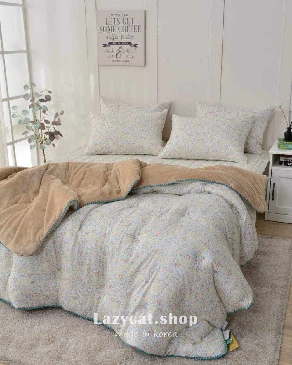 (預購)【韓國冬被】正韓🇰🇷碎花斑比森林🌡️雙材質冬被
