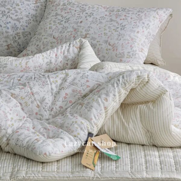 LINE_NOTE_260216_78 (預購)【韓國四季被】正韓🇰🇷條紋花季 厚款四季被🍃