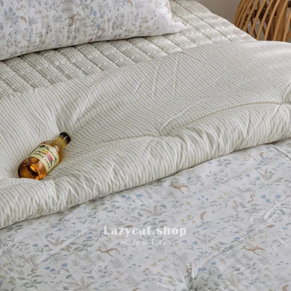 LINE_NOTE_260216_85 (預購)【韓國四季被】正韓🇰🇷條紋花季 厚款四季被🍃