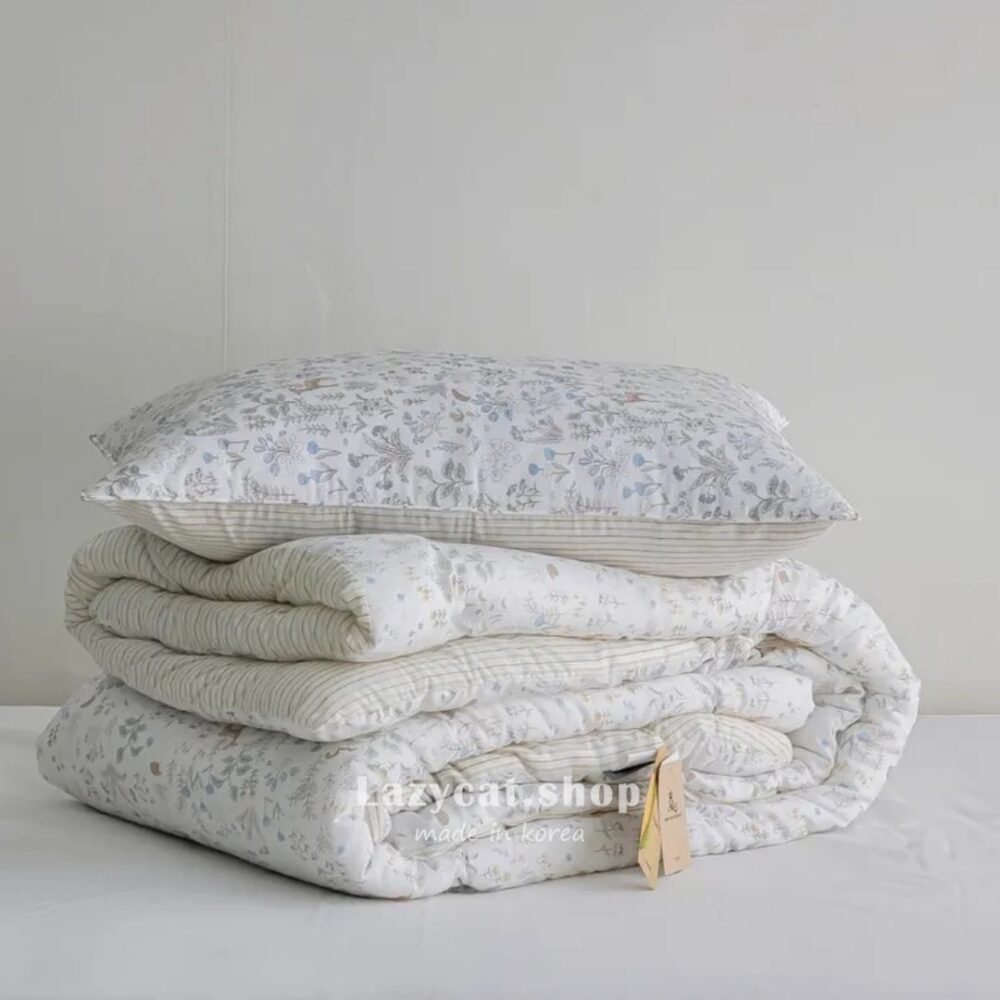 LINE_NOTE_260216_86 (預購)【韓國四季被】正韓🇰🇷條紋花季 厚款四季被🍃