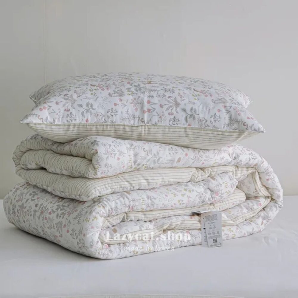 LINE_NOTE_260216_87 (預購)【韓國四季被】正韓🇰🇷條紋花季 厚款四季被🍃