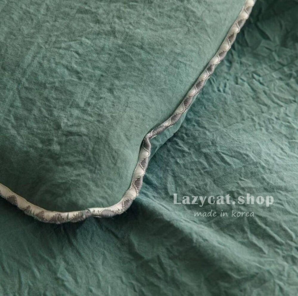 LINE_NOTE_260217_14 (預購)【韓國四季被】正韓🇰🇷莫蘭迪葉子刺繡 中厚款四季被