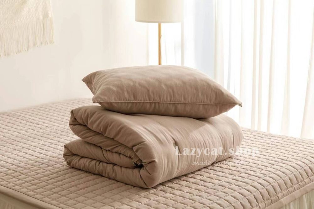 LINE_NOTE_260217_23 (預購)【韓國四季被】正韓🇰🇷莫蘭迪葉子刺繡 中厚款四季被