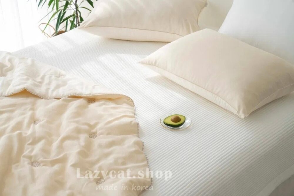 LINE_NOTE_260224_19 (預購)【韓國涼被】正韓🇰🇷刺繡小葉子🧊涼被