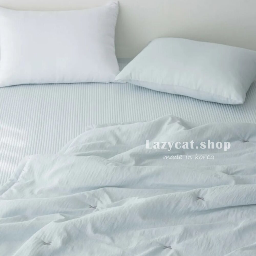 LINE_NOTE_260224_34 (預購)【韓國涼被】正韓🇰🇷小刺繡蝴蝶結🧊涼被