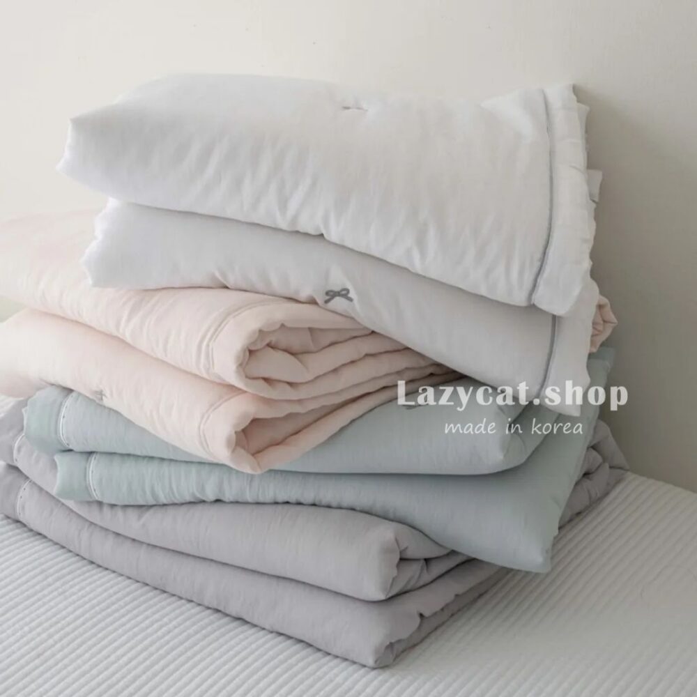 LINE_NOTE_260224_35 (預購)【韓國涼被】正韓🇰🇷小刺繡蝴蝶結🧊涼被