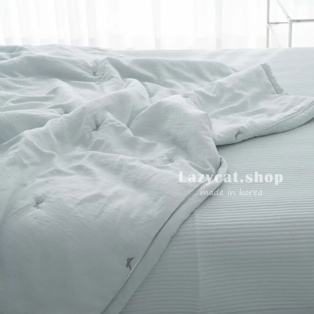 LINE_NOTE_260224_37 (預購)【韓國涼被】正韓🇰🇷小刺繡蝴蝶結🧊涼被