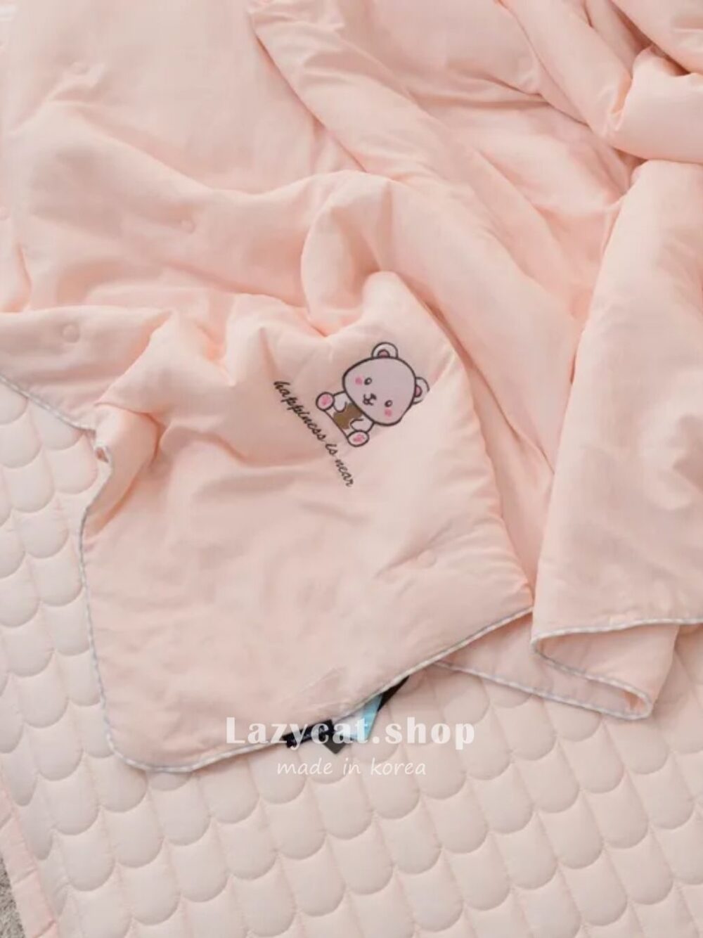 LINE_NOTE_260224_5 (預購)【韓國涼被】正韓🇰🇷幸福熊熊刺繡🧊涼被