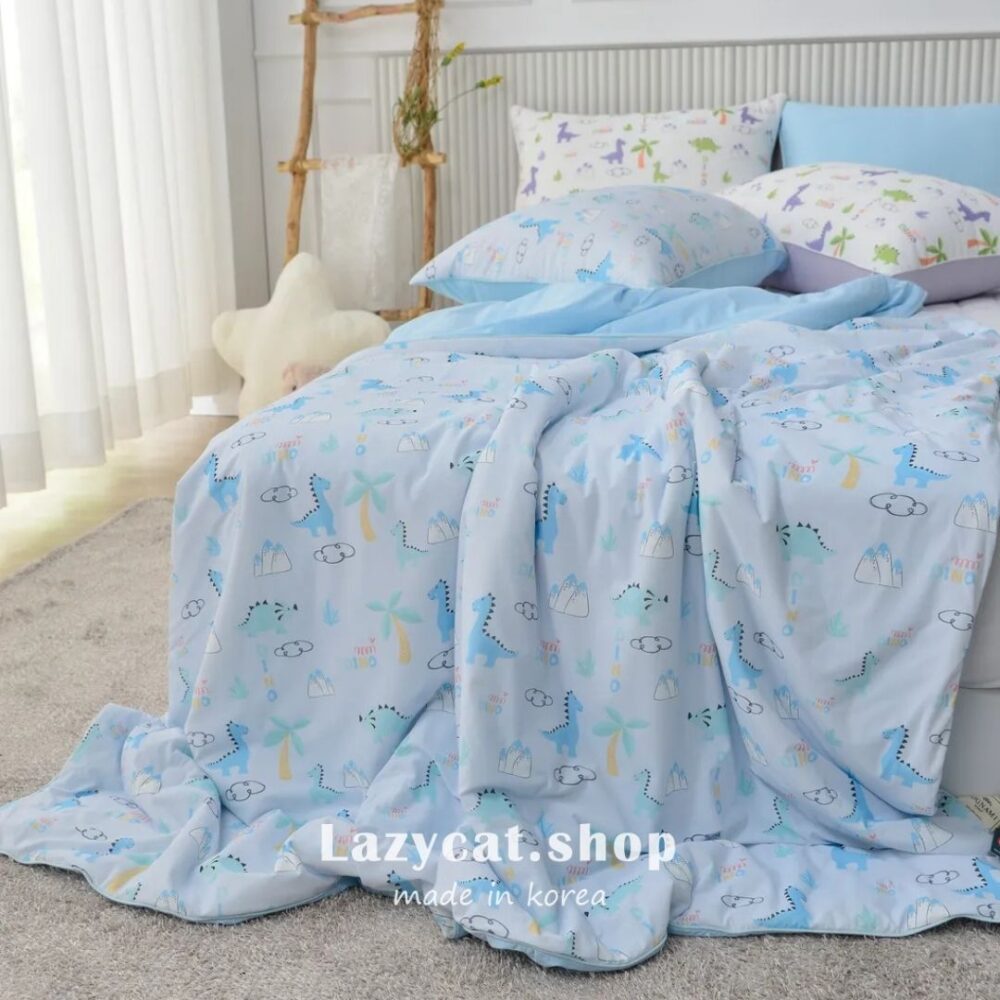 10 (預購)【韓國涼被】韓國OEM🇰🇷侏儸紀小恐龍 -7.9度涼被(只有單人)