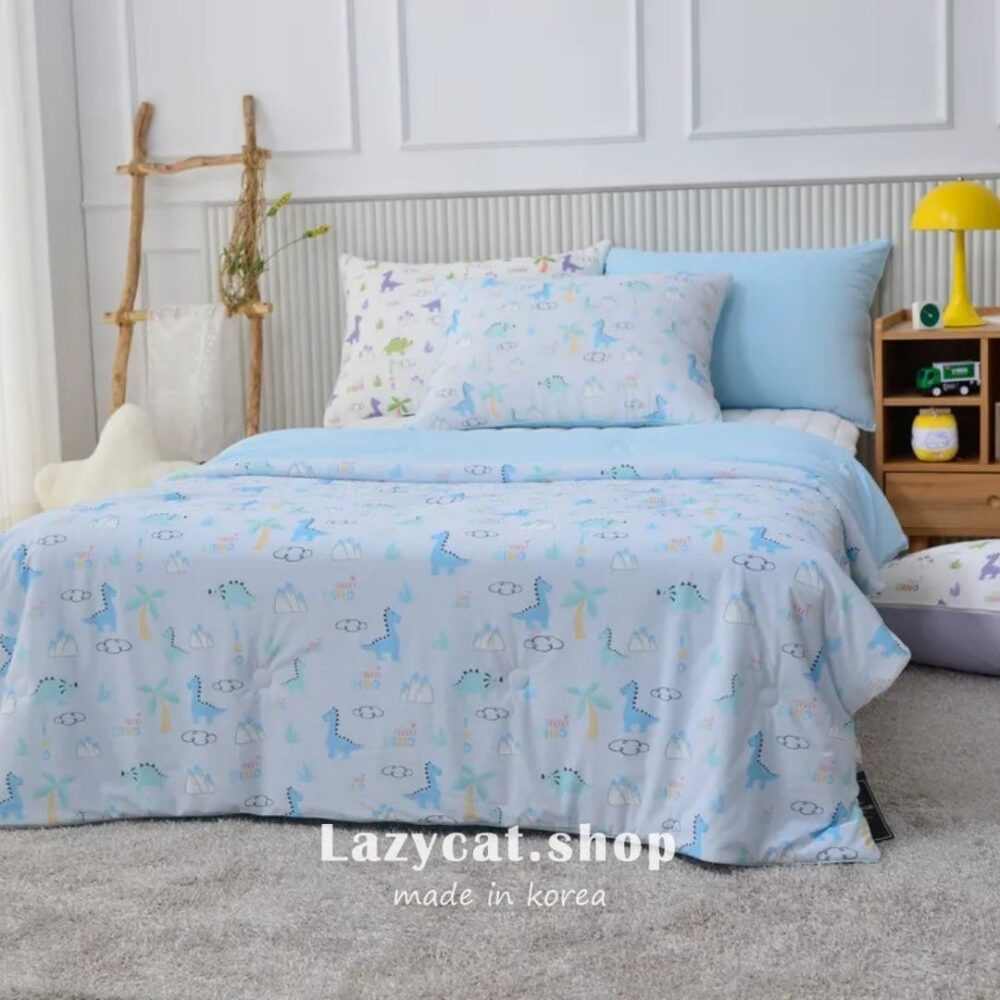 17 (預購)【韓國涼被】韓國OEM🇰🇷侏儸紀小恐龍 -7.9度涼被(只有單人)
