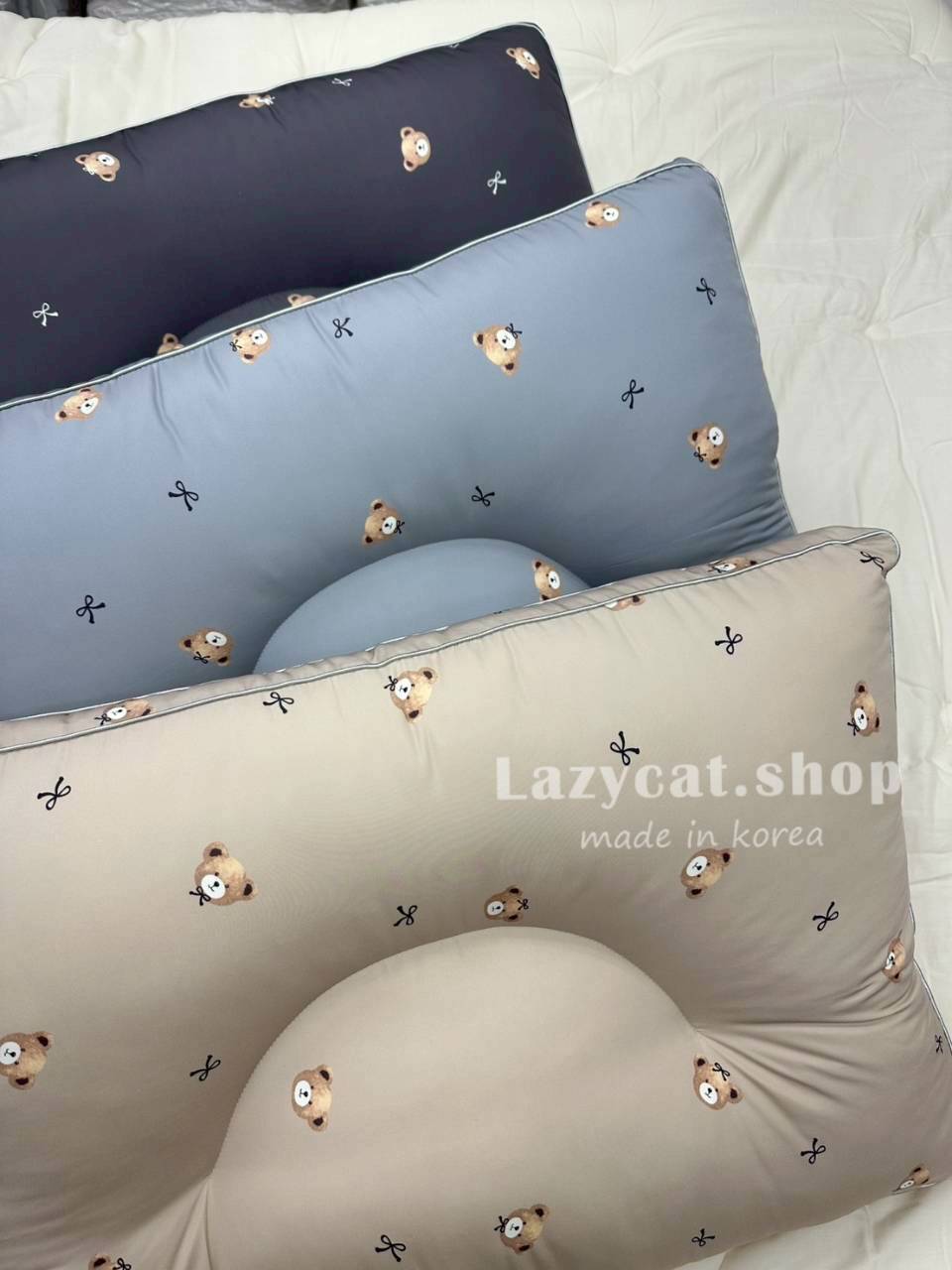 1709005_0 (預購)【韓國枕頭】正韓🇰🇷好評三秒枕 小熊蝴蝶結 抗蟎枕頭