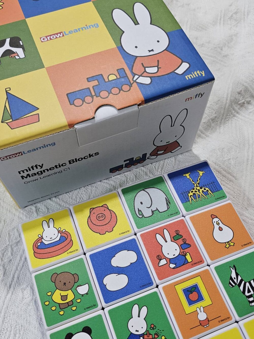 1942450 (預購)【韓國代購】miffy兒童益智磁力積木組