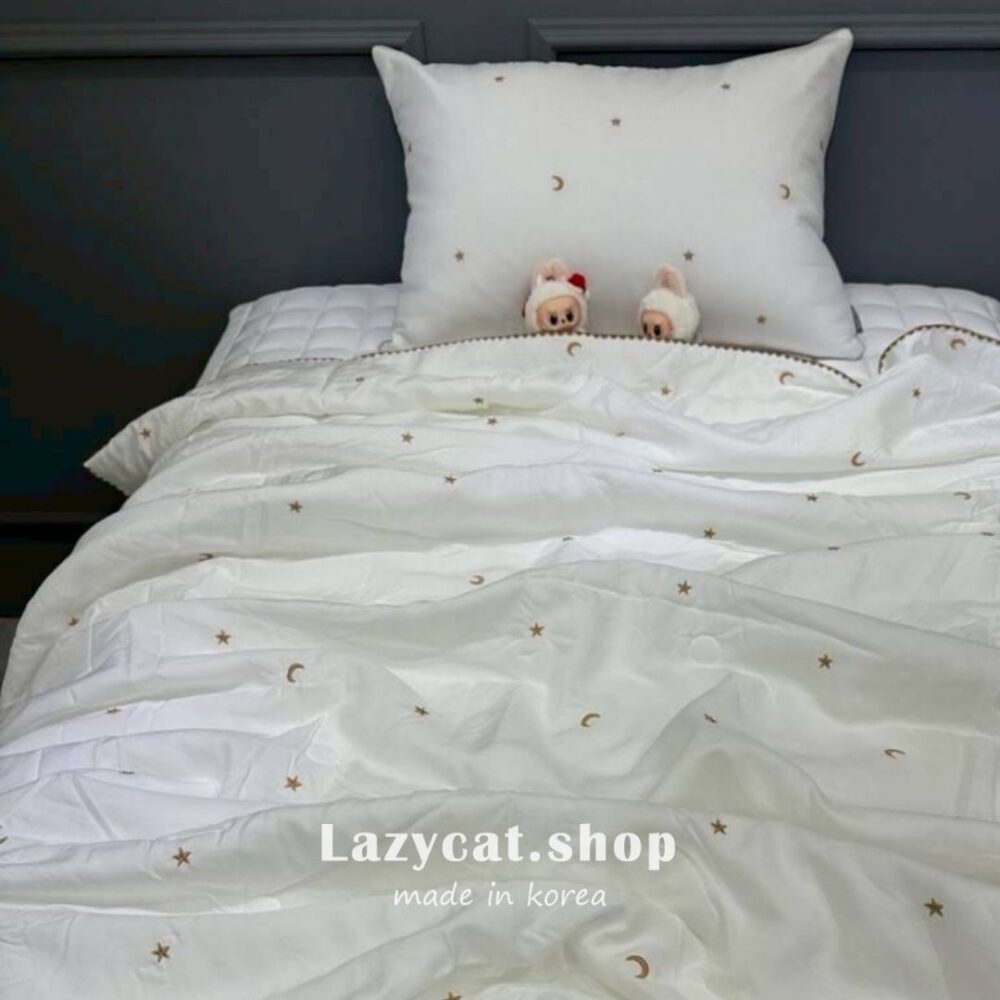 26ss0309 (2) (預購)【韓國涼被】正韓🇰🇷天絲星星月亮🧊雙材質涼被