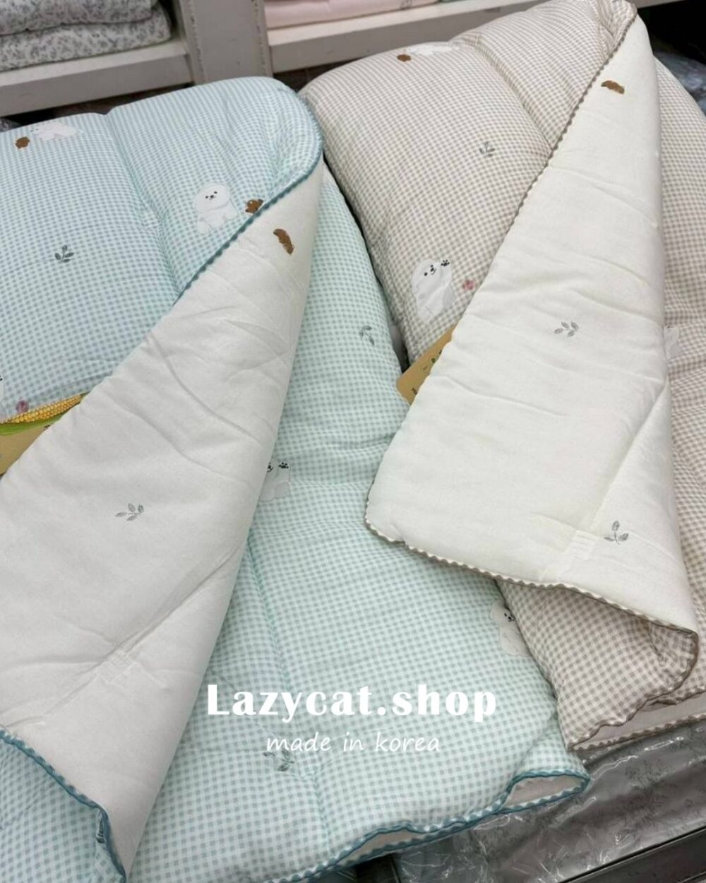 37 (預購)【韓國四季被】正韓🇰🇷比熊格紋 四季被