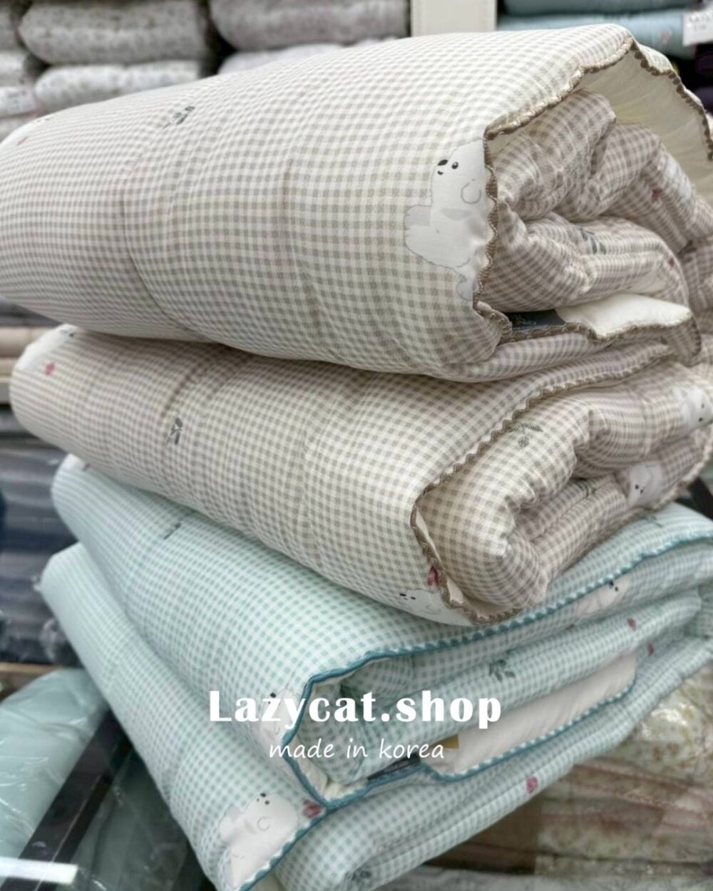 39 (預購)【韓國四季被】正韓🇰🇷比熊格紋 四季被