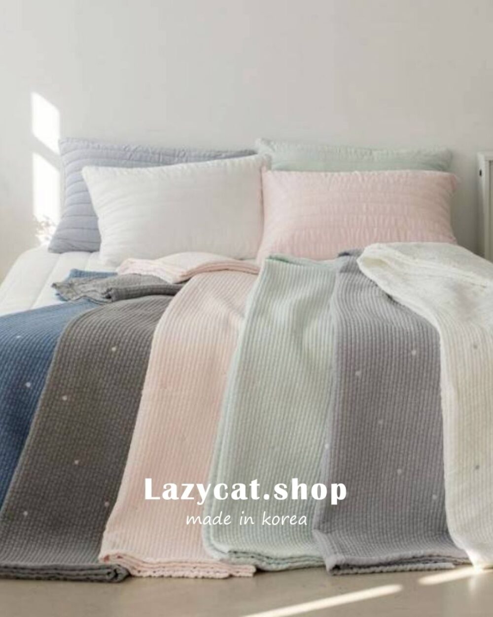 46 (預購)【韓國兩用被】正韓🇰🇷刺繡小雛菊 天絲兩用被(可鋪可蓋)