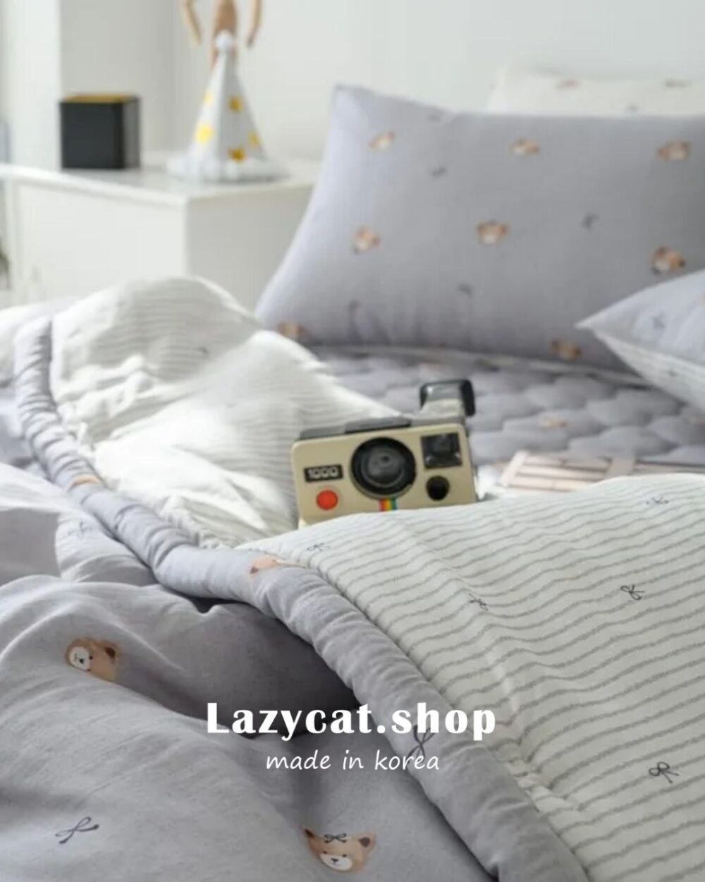 8_0 (預購)【韓國四季被】正韓🇰🇷小熊蝴蝶結 薄款四季被