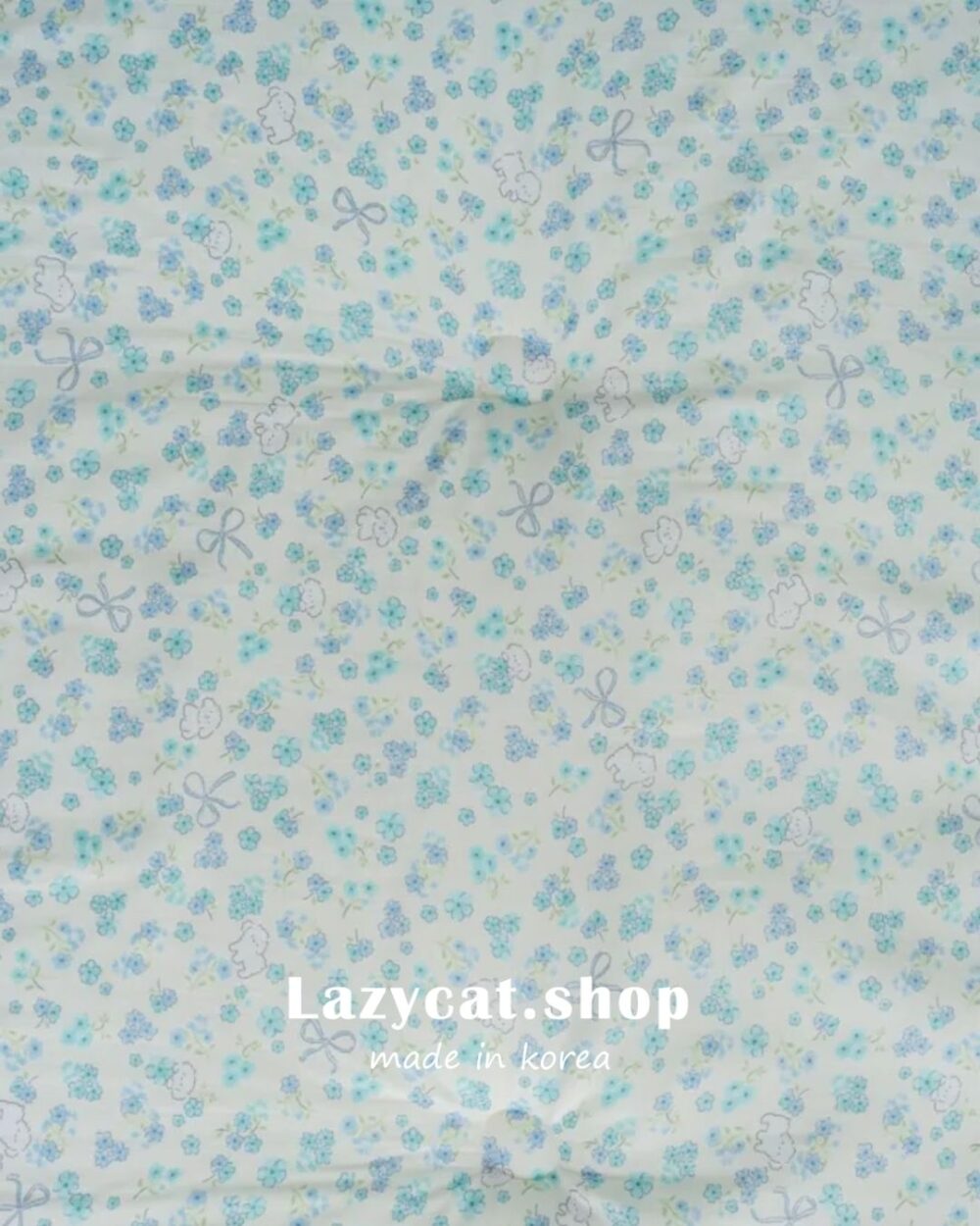 B23225 (1) (預購)【韓國四季被】正韓🇰🇷小狗蝴蝶結花園🎀薄款四季被