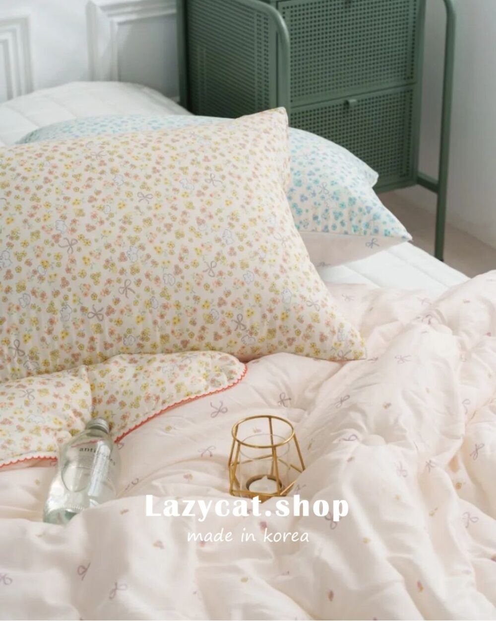 B23225 (6) (預購)【韓國四季被】正韓🇰🇷小狗蝴蝶結花園🎀薄款四季被