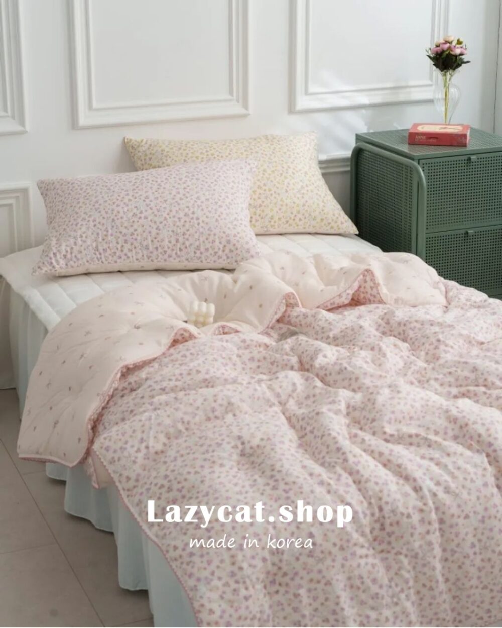 (預購)【韓國四季被】正韓🇰🇷小狗蝴蝶結花園🎀薄款四季被