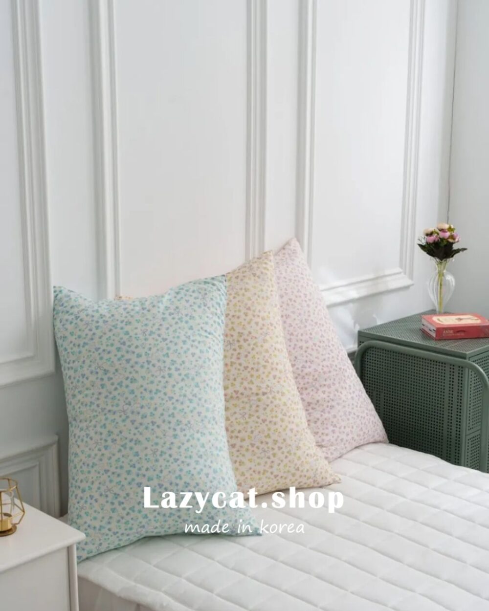 B23225 (9) (預購)【韓國四季被】正韓🇰🇷小狗蝴蝶結花園🎀薄款四季被