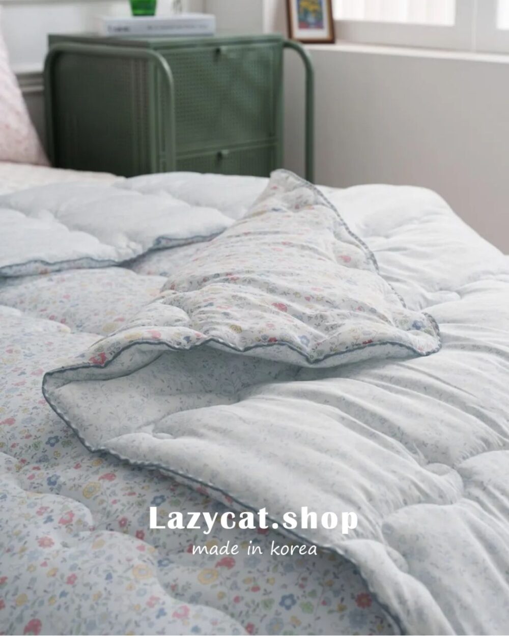 B23231AL (4) (預購)【韓國四季被】正韓🇰🇷小兔子花朵🐇薄款四季被
