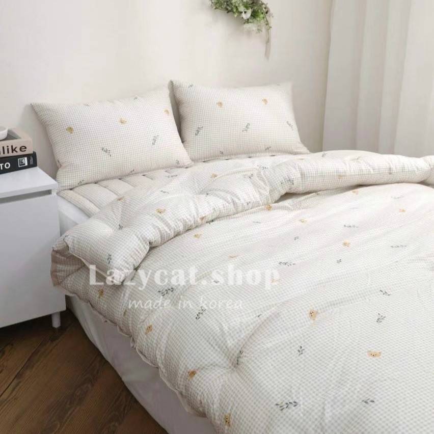 LINE_NOTE_260305_21 (預購)【韓國四季被】正韓🇰🇷格紋熊熊 薄款/厚款四季被