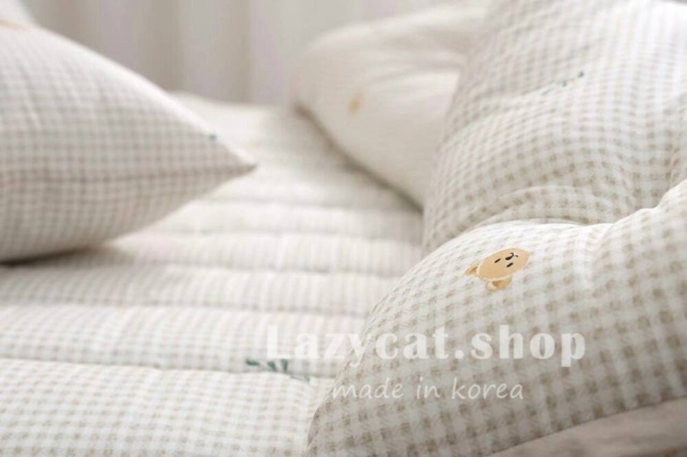 LINE_NOTE_260305_23 (預購)【韓國四季被】正韓🇰🇷格紋熊熊 薄款/厚款四季被