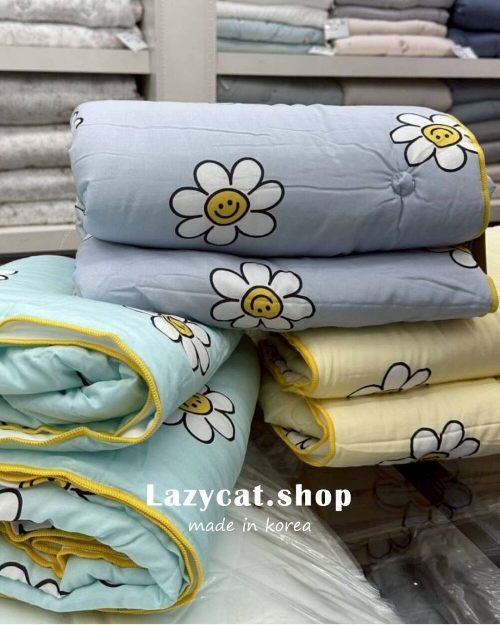 LINE_NOTE_260325_11 (預購)【韓國涼被】正韓🇰🇷涼感童趣雛菊🧊天絲涼被